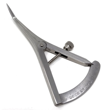 A2Z Scilab Premium Castroviejo Caliper Graduated 0-40mm Curved 3.5" A2Z-ZR646